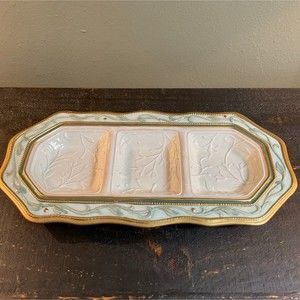 Fitz and Floyd Clairmont Christmas Serving Tray